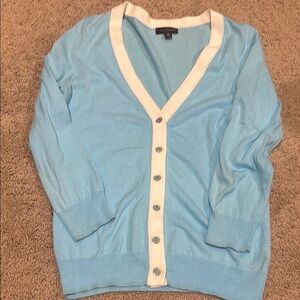 The Limited Blue Cardigan Sweater